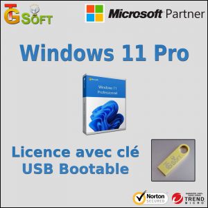Cle USB Bootable Windows 11 avec licence Microsoft Windows 11 Pro